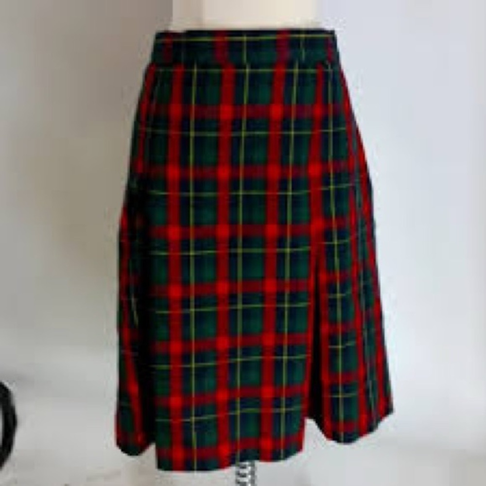 School Belles Plaid A-Line Skirt